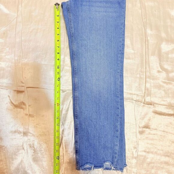 We The Free Womens Light Blue Washed Straight Leg Jeans Size 24 - Picture 6 of 10